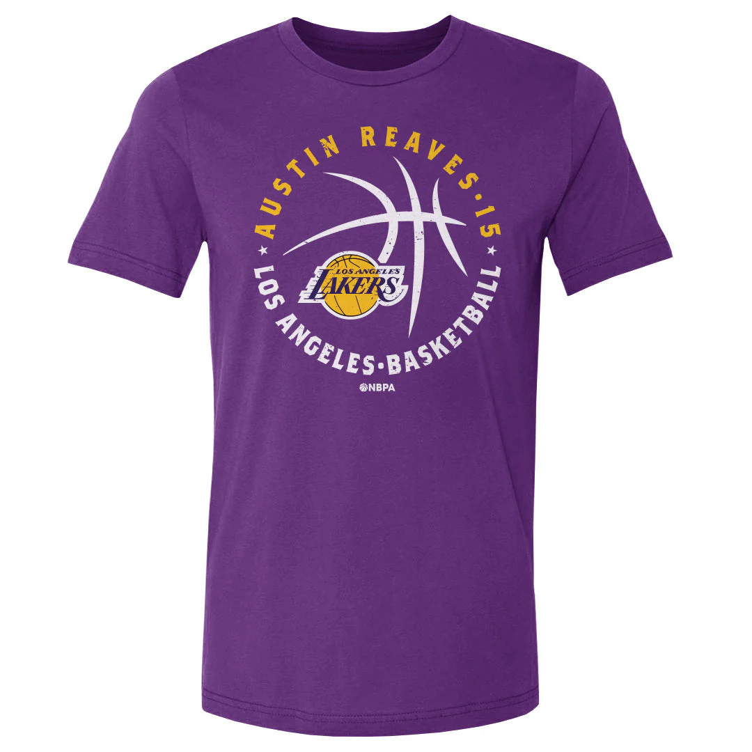 Austin Reaves Los Angeles Lakers Player Ball WHT - Image 2