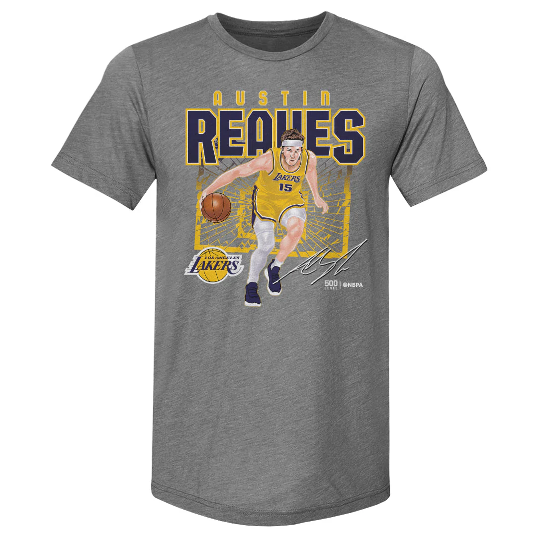 Austin Reaves Los Angeles Lakers Shattered WHT - Image 3