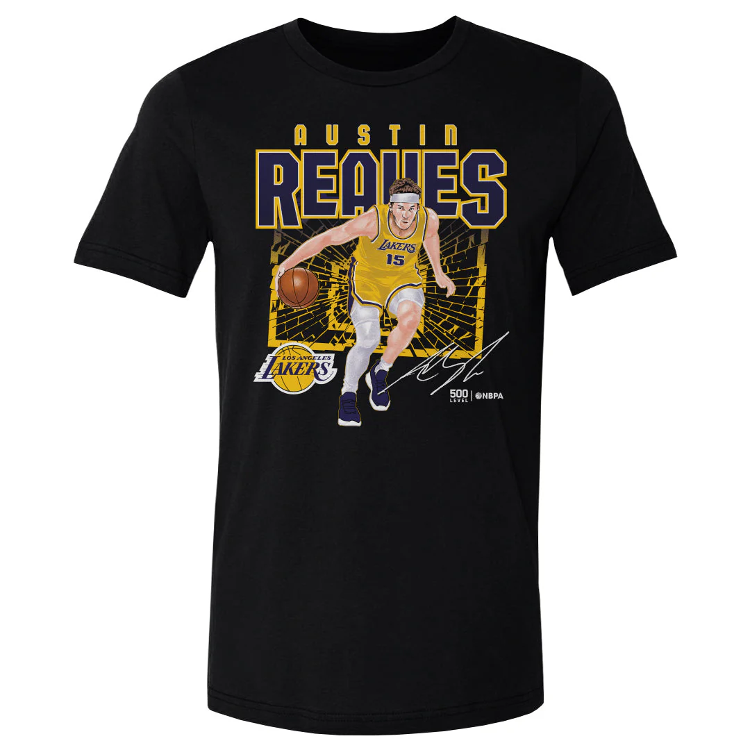 Austin Reaves Los Angeles Lakers Shattered WHT - Image 2