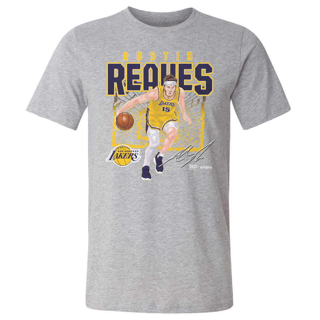 Austin Reaves Los Angeles Lakers Shattered WHT - Image 3