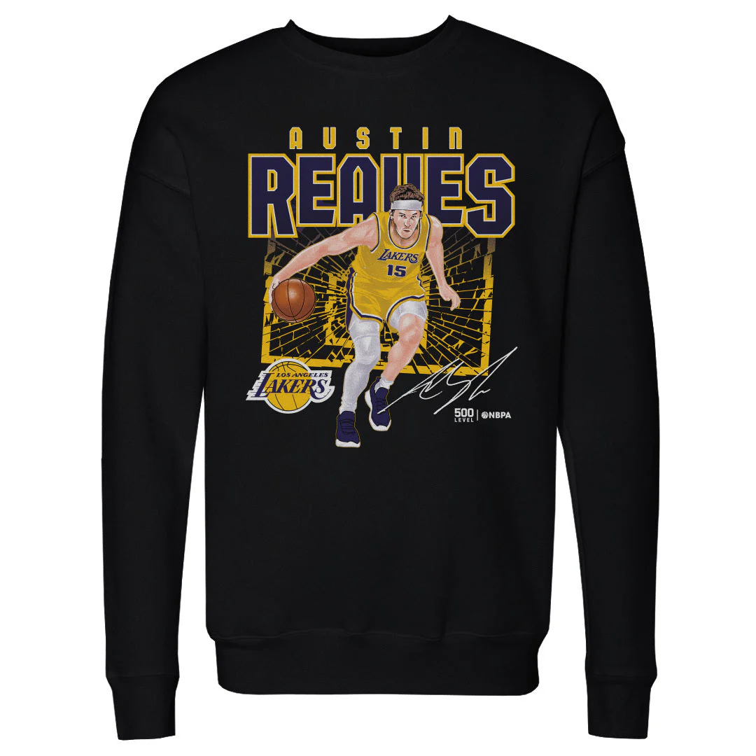 Austin Reaves Los Angeles Lakers Shattered WHT - Image 2