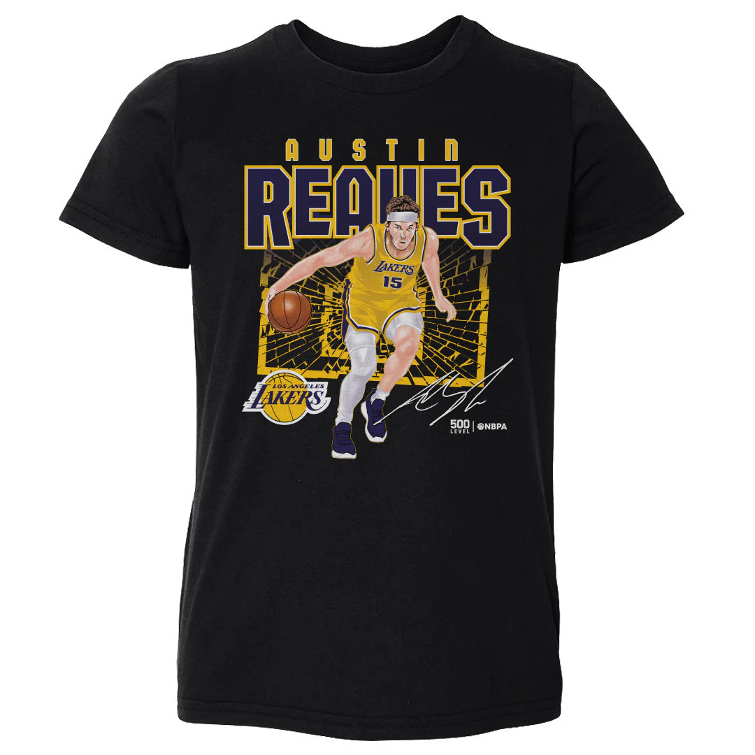 Austin Reaves Los Angeles Lakers Shattered WHT - Image 2