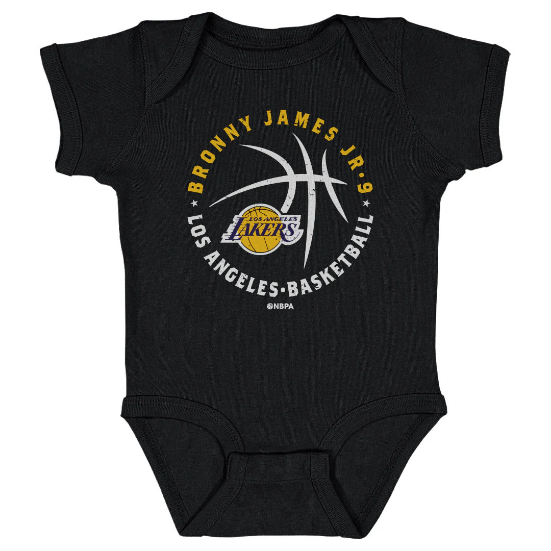 Bronny James Jr. Los Angeles Lakers Player Ball WHT - Image 3