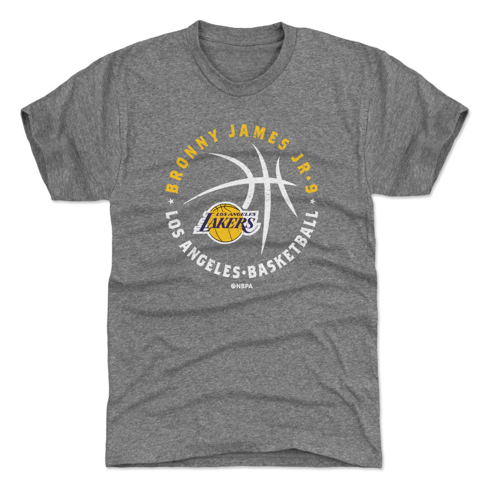 Bronny James Jr. Los Angeles Lakers Player Ball WHT - Image 3