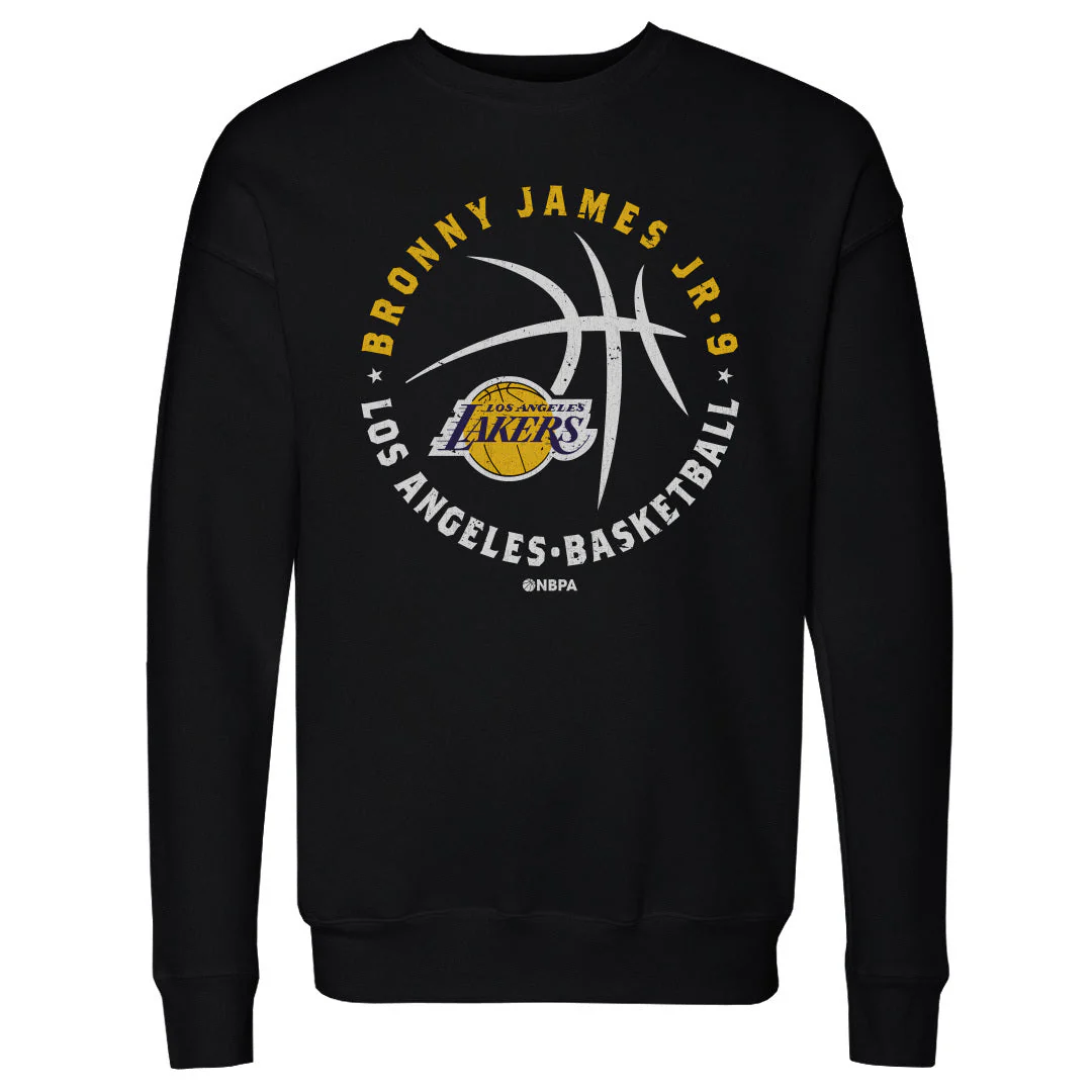 Bronny James Jr. Los Angeles Lakers Player Ball WHT - Image 2