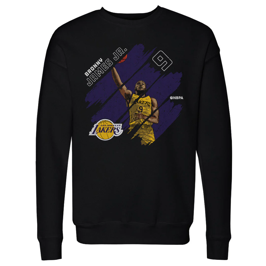 Bronny James Jr. Los Angeles Lakers Stripes WHT - Image 2