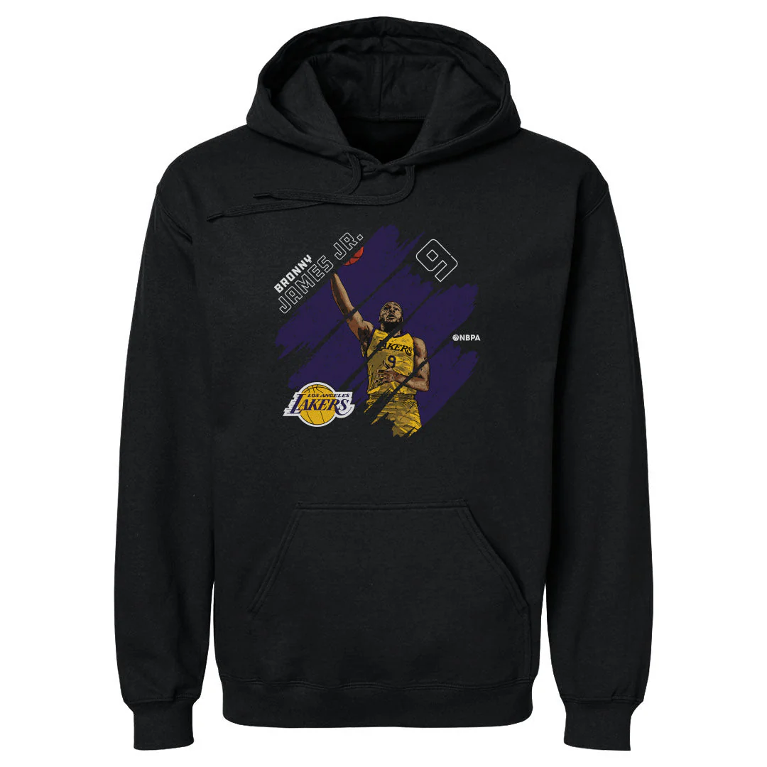 Bronny James Jr. Los Angeles Lakers Stripes WHT - Image 2