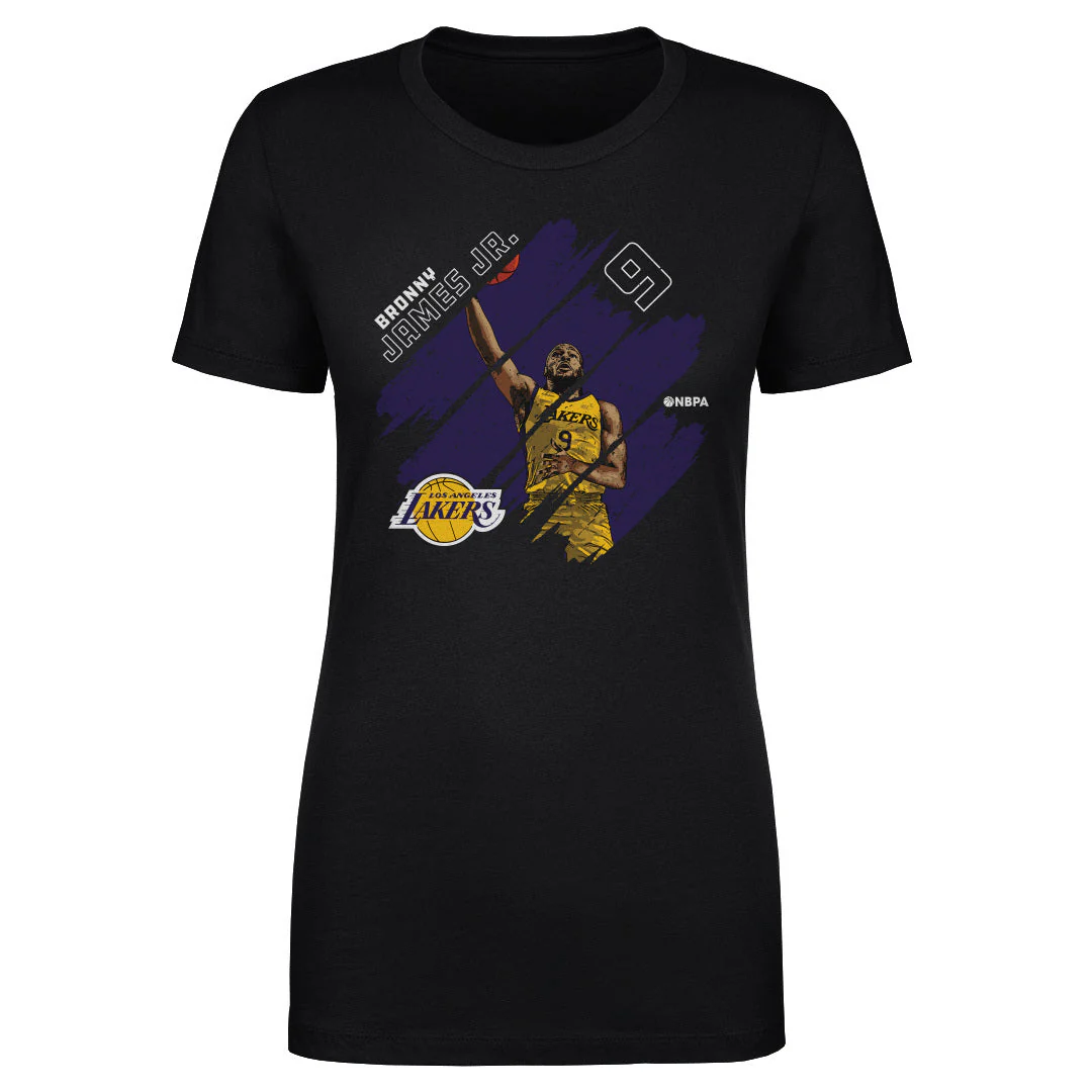 Bronny James Jr. Los Angeles Lakers Stripes WHT - Image 2