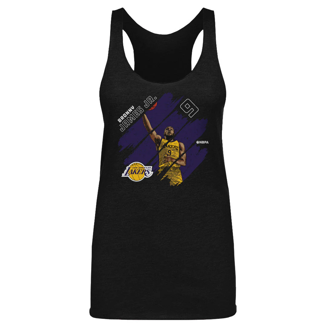 Bronny James Jr. Los Angeles Lakers Stripes WHT - Image 2