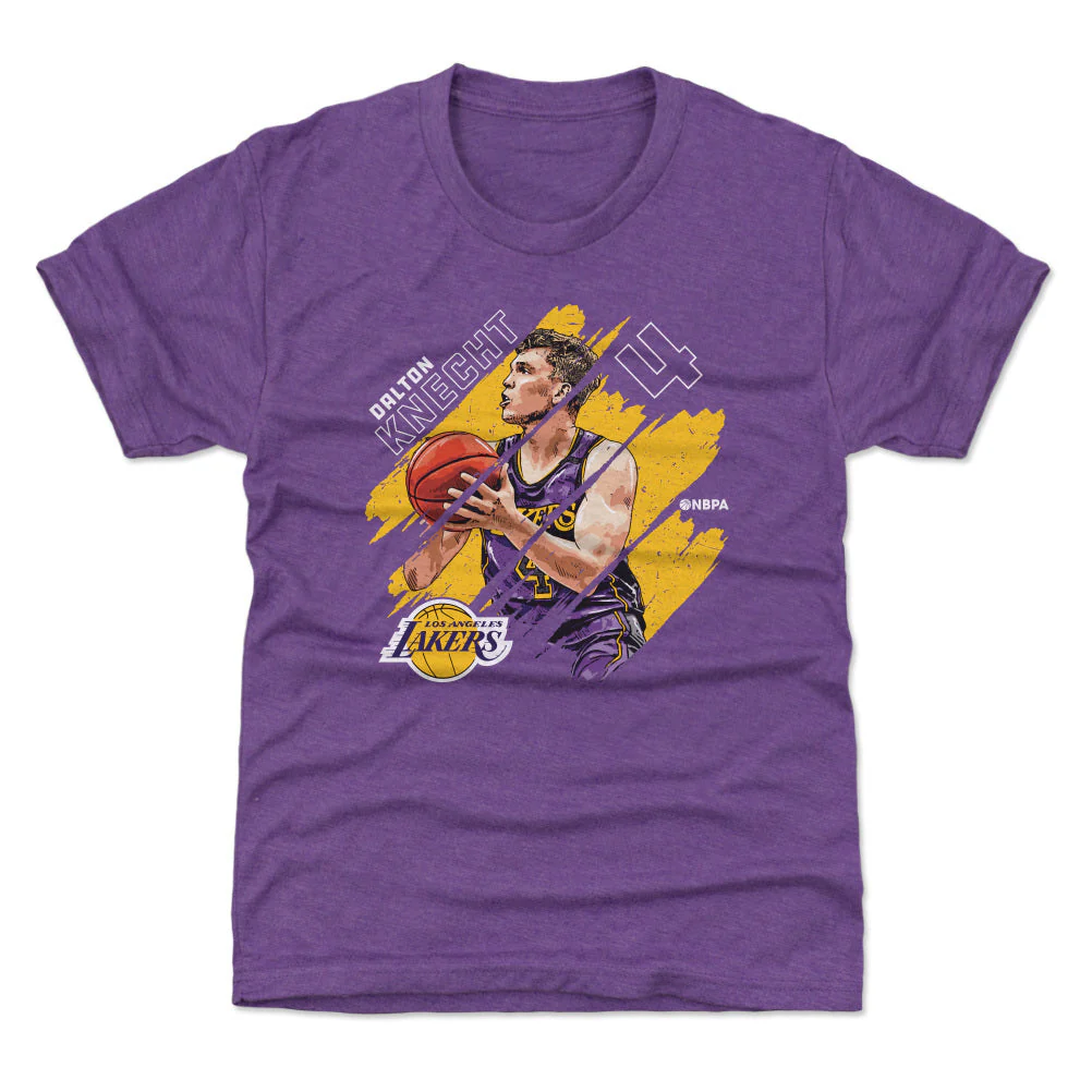 Dalton Knecht Los Angeles Lakers Stripes WHT - Image 3