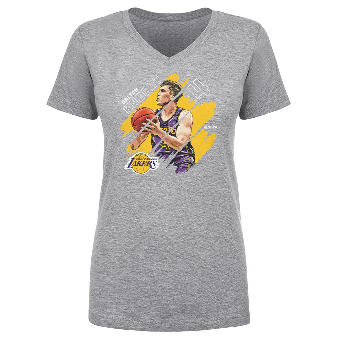 Dalton Knecht Los Angeles Lakers Stripes WHT - Image 2