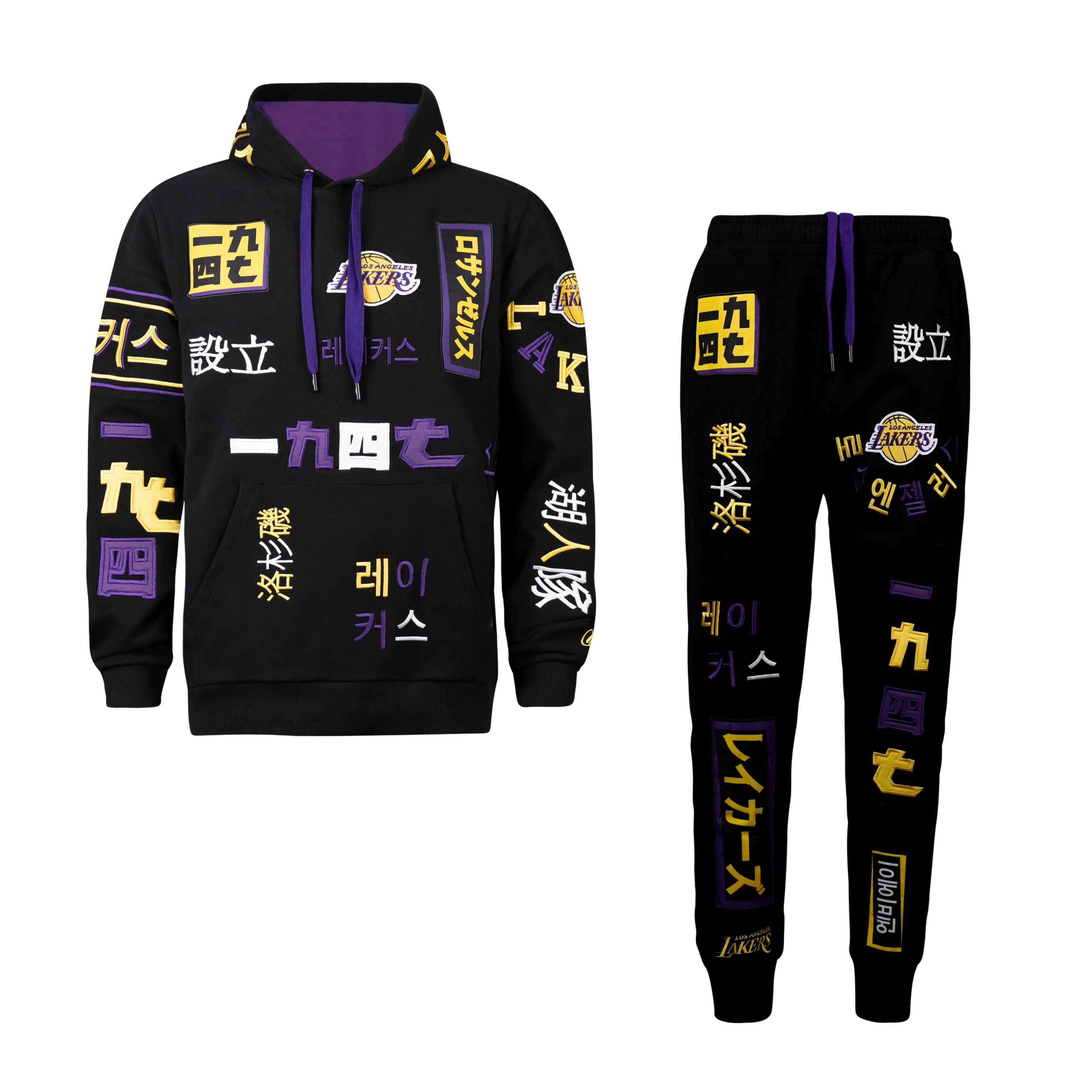 Lakers Asian Text Set