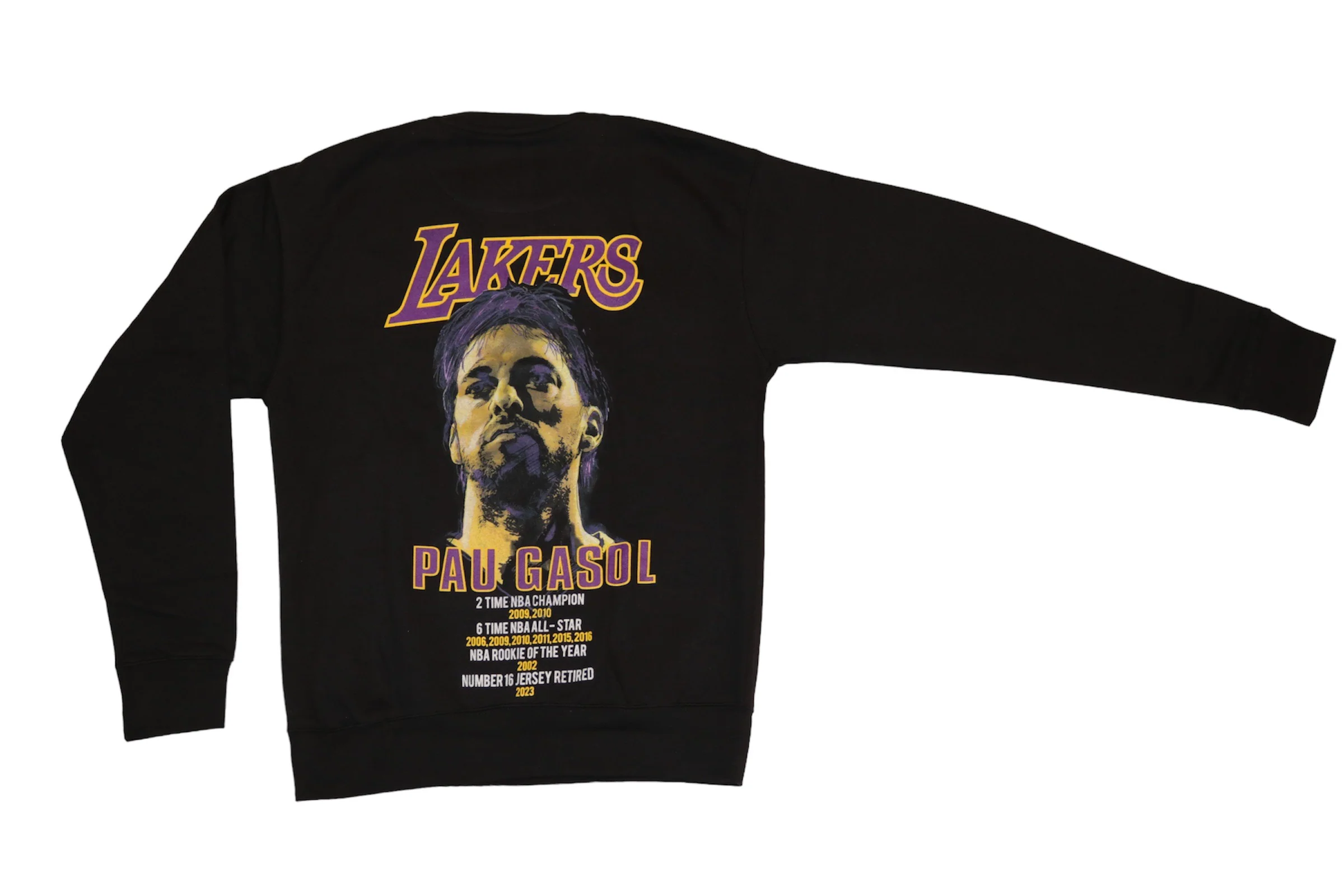 Lakers Gasol Portrait Fleece Crewneck - Image 2