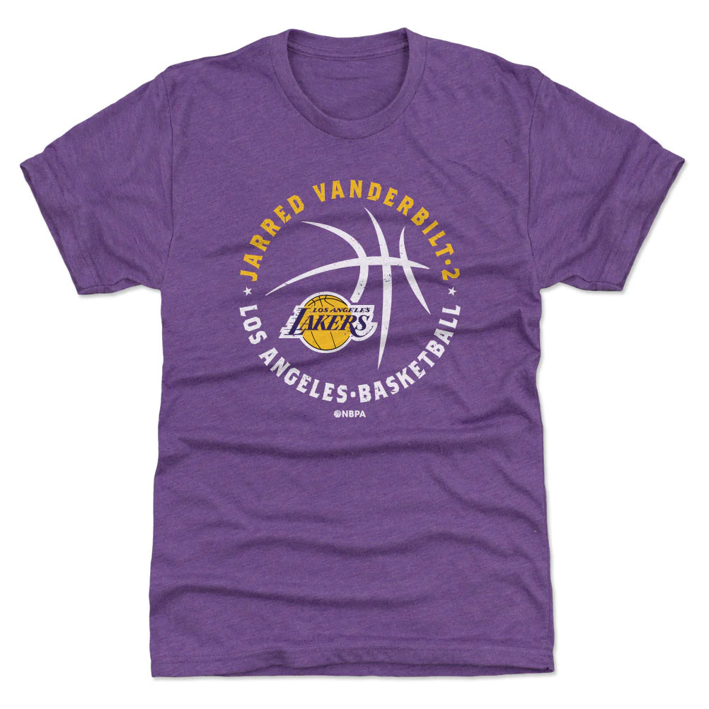Jarred Vanderbilt Los Angeles Lakers Player Ball WHT - Image 2