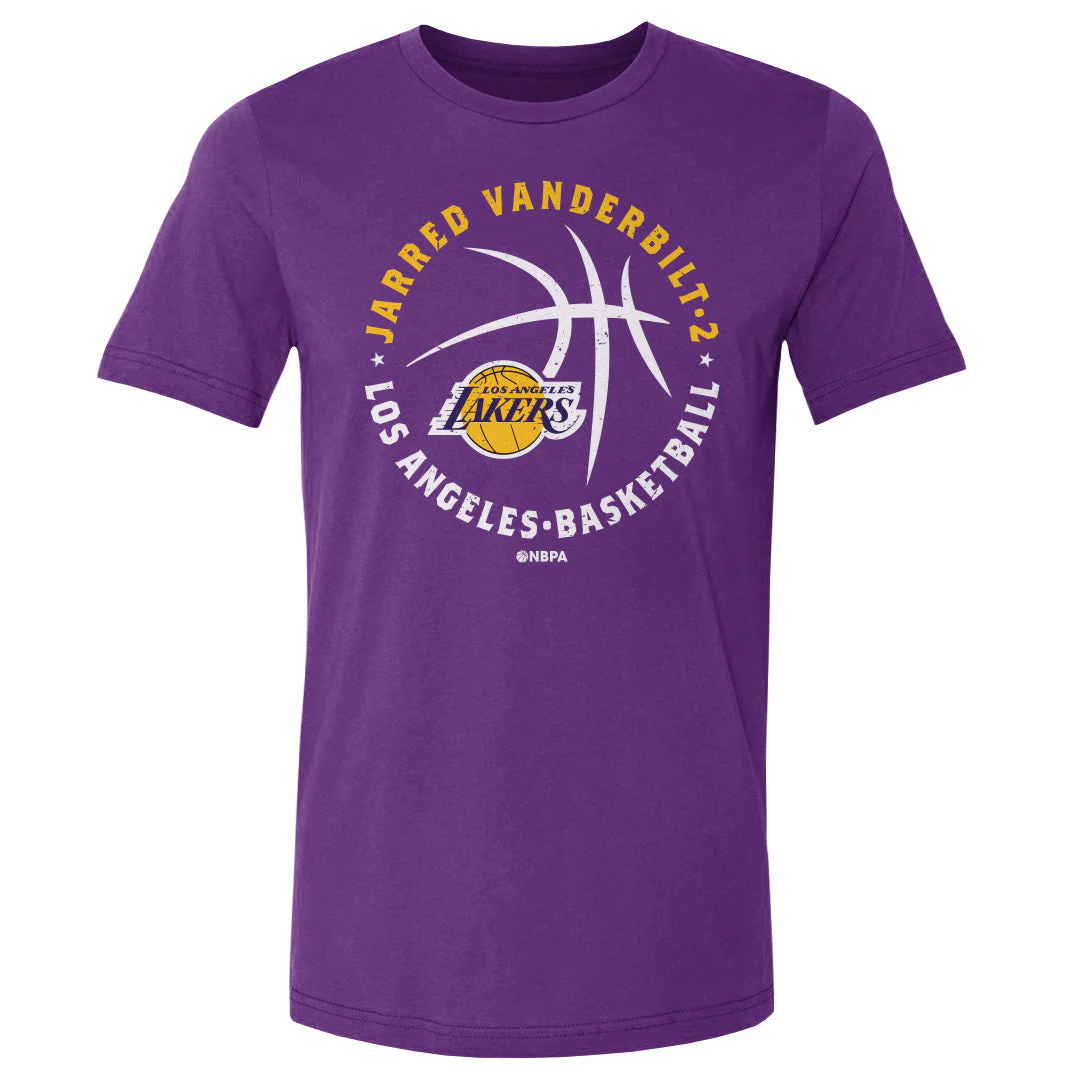 Jarred Vanderbilt Los Angeles Lakers Player Ball WHT - Image 2