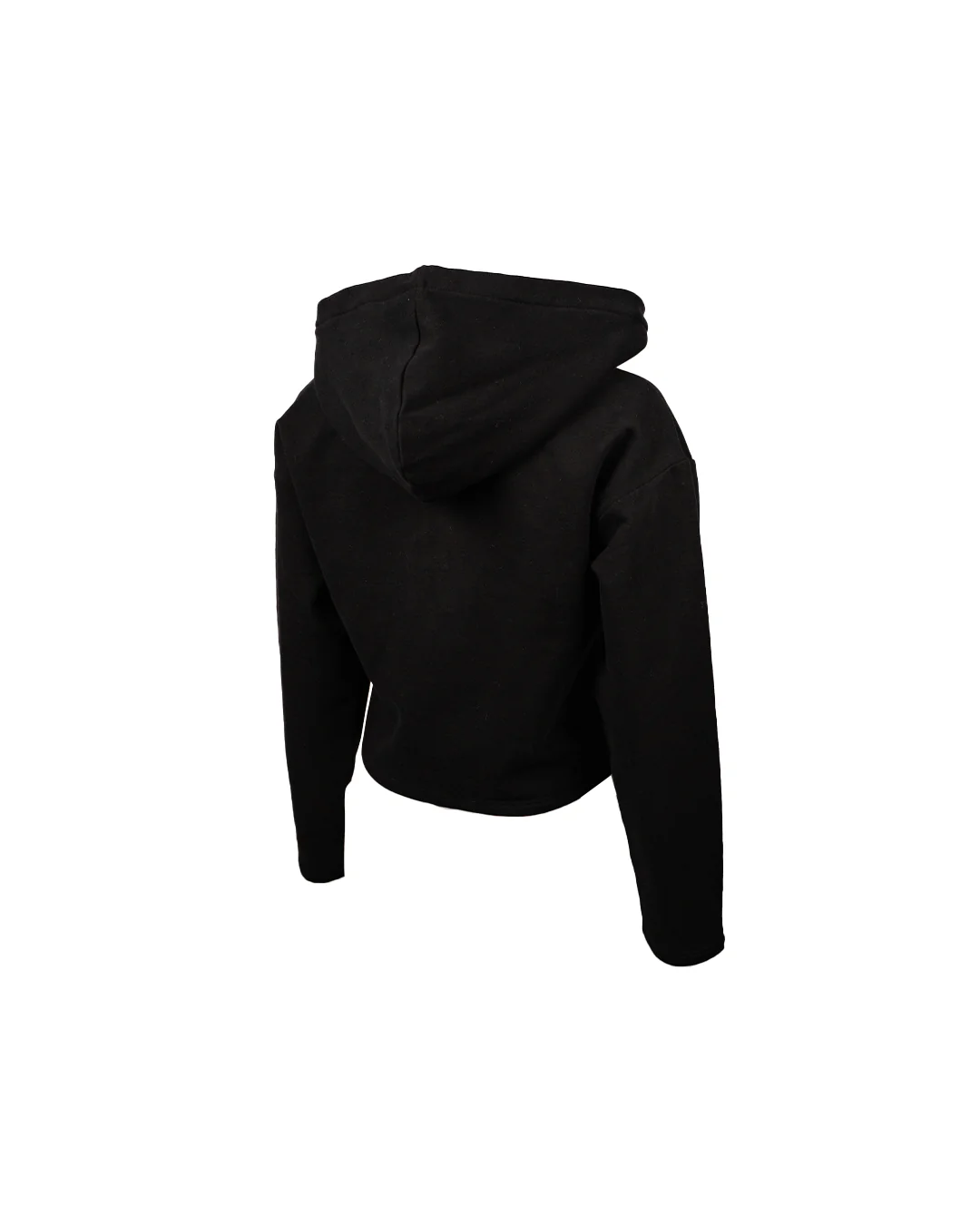 Lace up Crop Fleece Hoodie w/Comic Book Hood Lining - Image 2