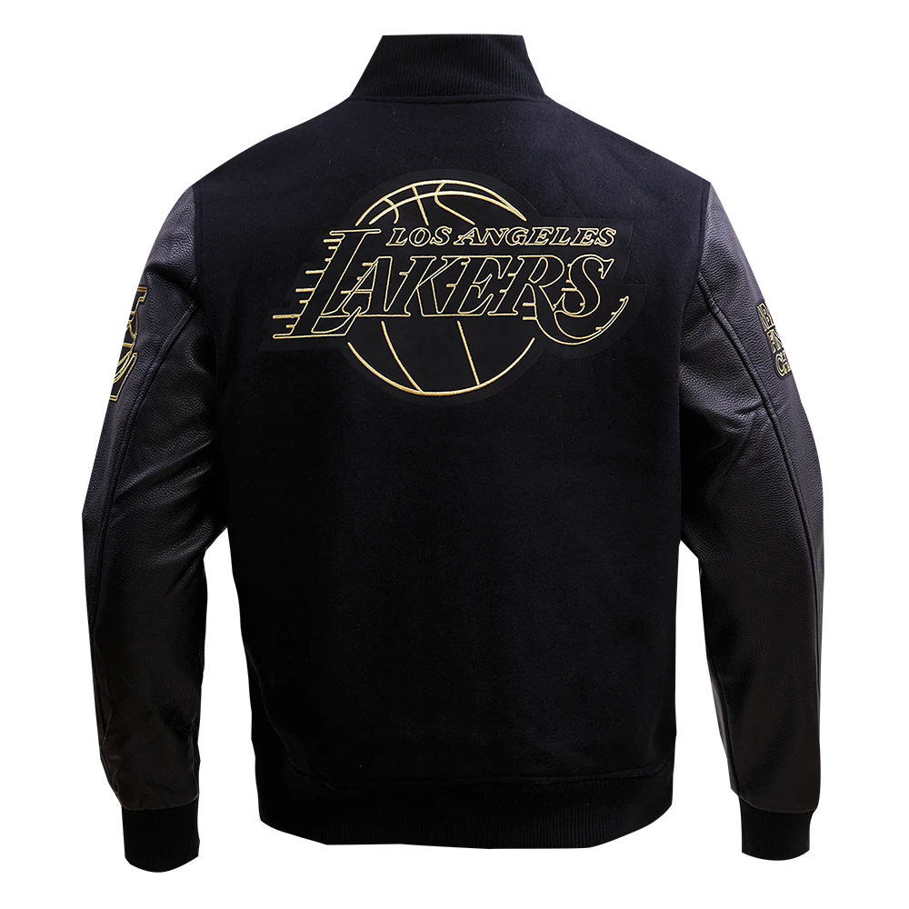 Lakers Black & Gold Wool Varsity Jacket - Image 4