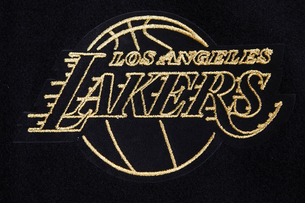 Lakers Black & Gold Wool Varsity Jacket - Image 6