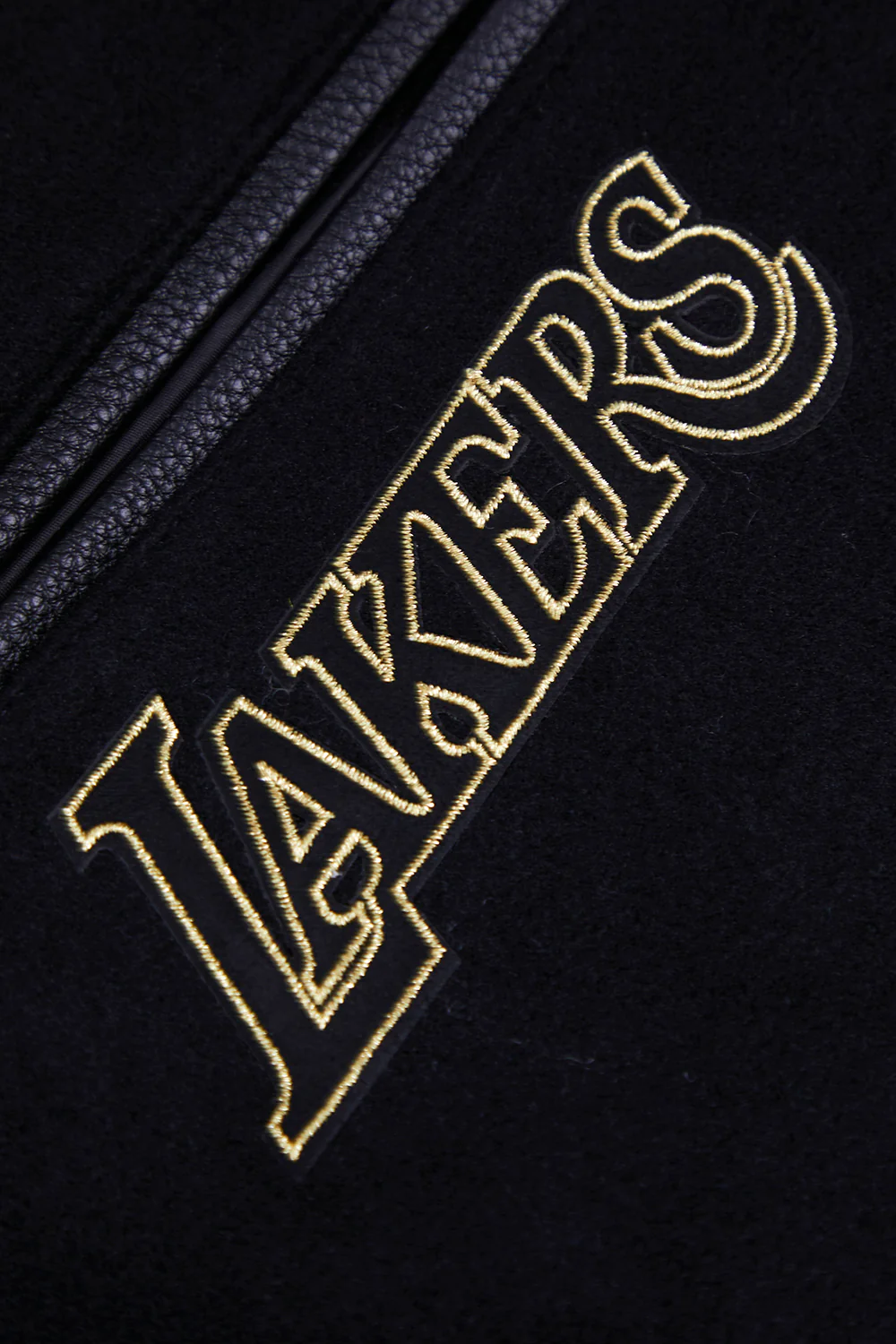 Lakers Black & Gold Wool Varsity Jacket - Image 7