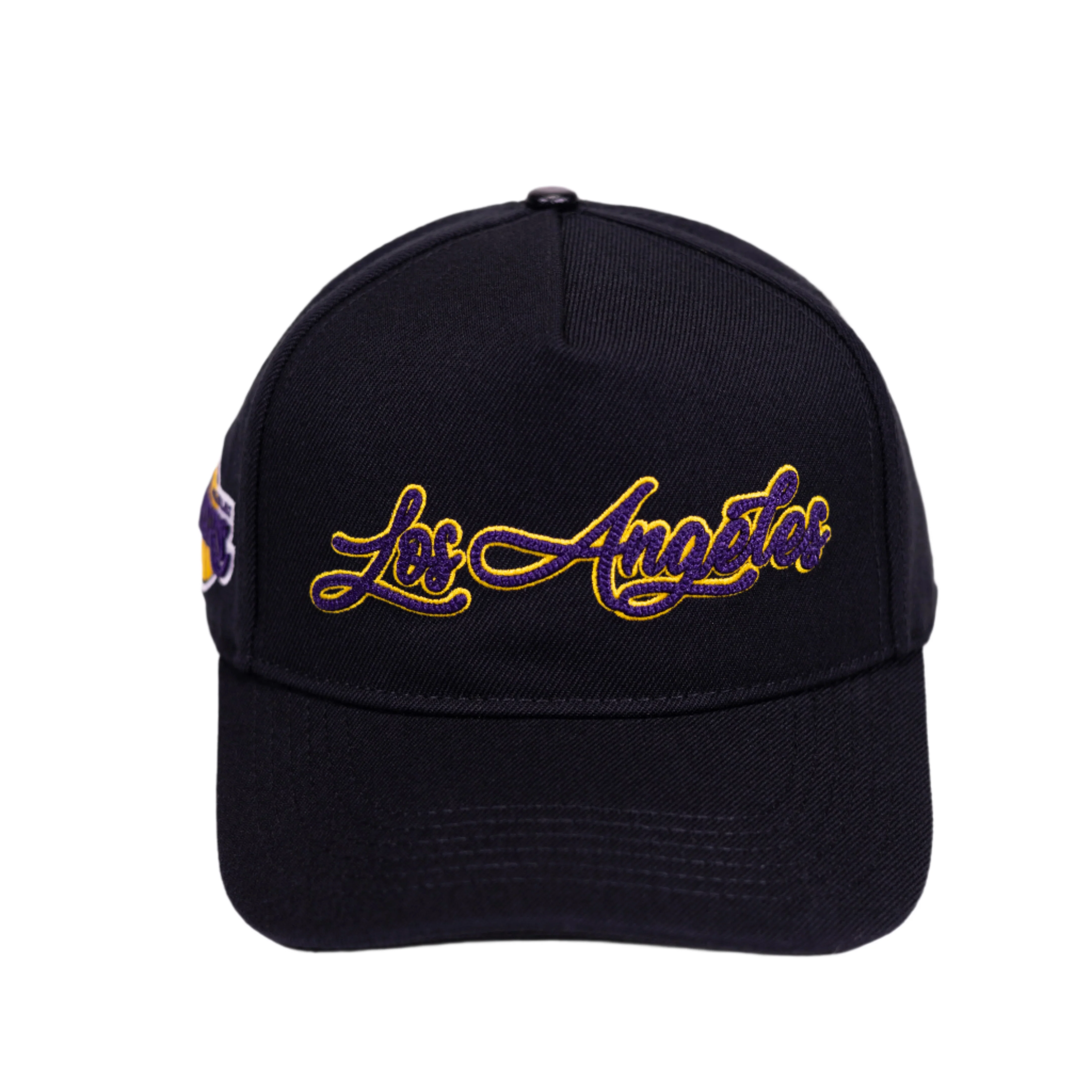 Lakers City Signature Pinch Front Snapback Hat - Image 2