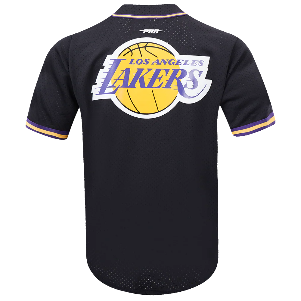 Lakers Dončić 77 Classic Player Button Mesh Shirt - Image 3