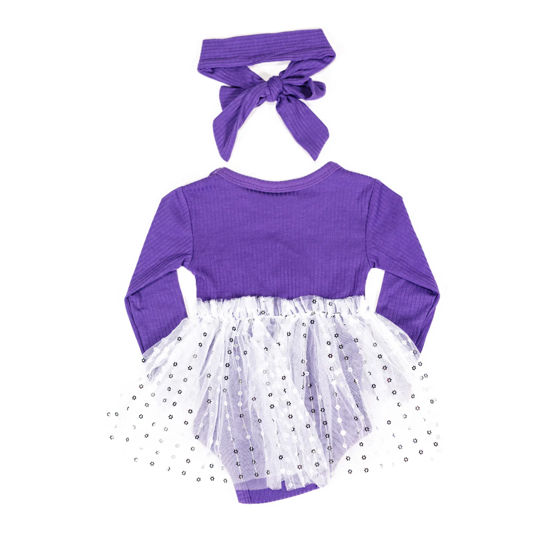 Lakers Infant Reflection Tulle Dress - Image 2