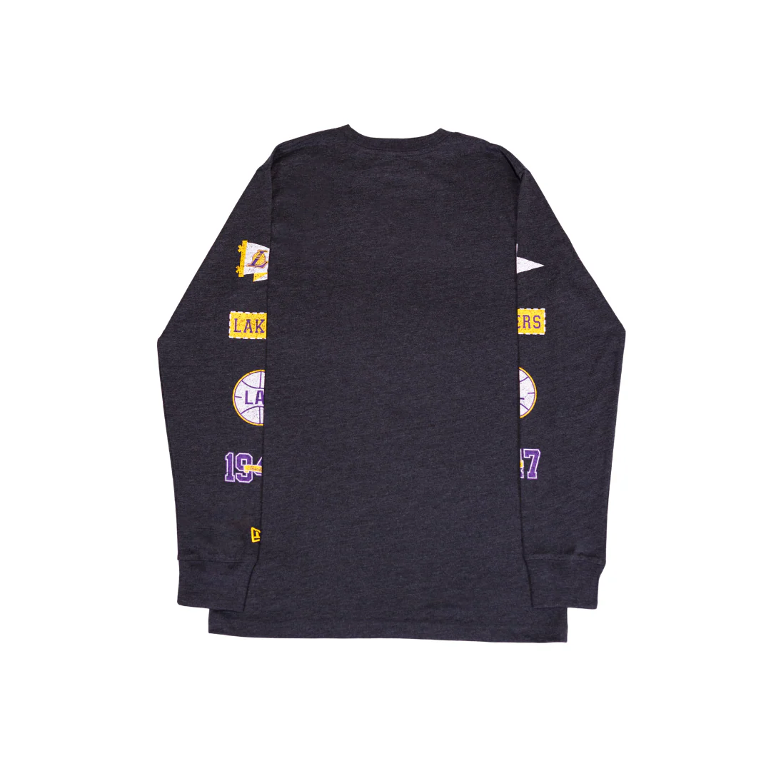 Lakers Throwback Multi Hit LS Tee - Image 2
