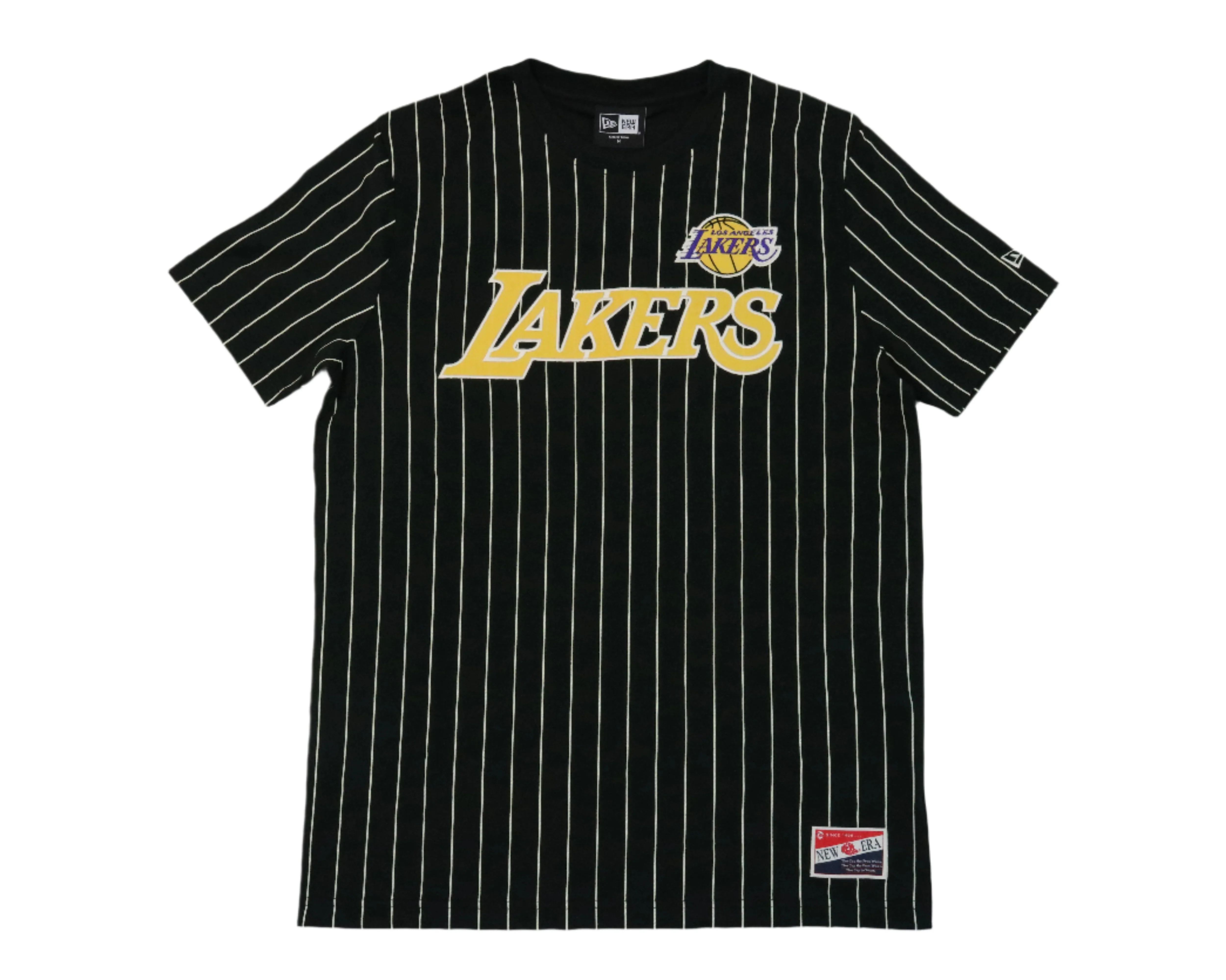 Lakers Throwback Pinstripe Wordmark Tee