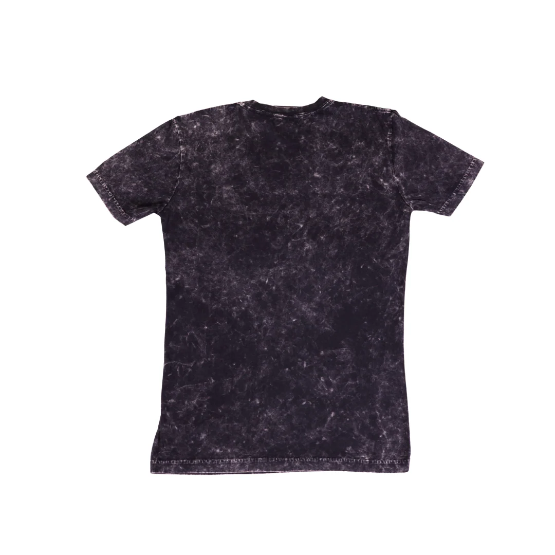 Lakers Throwback Vintage Logo Acid Wash SS Top - Image 2