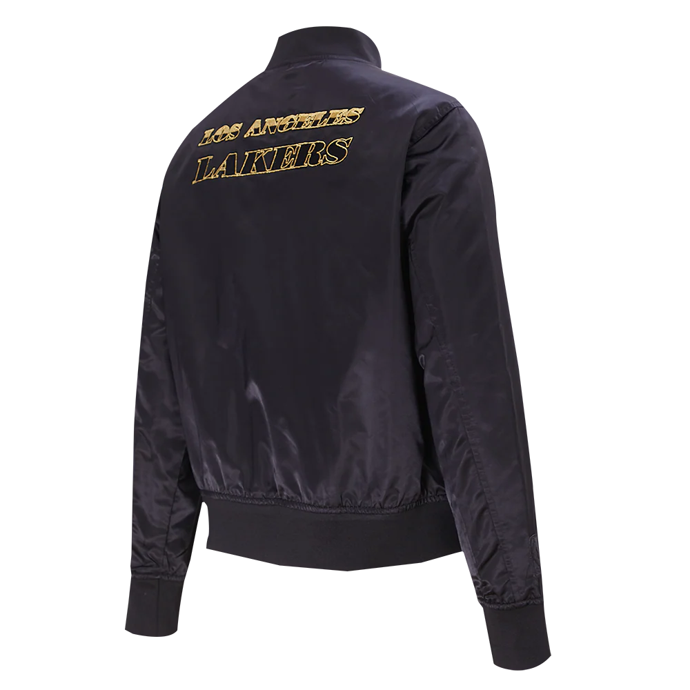 Lakers Womens Holiday Glam Satin Jacket - Image 4