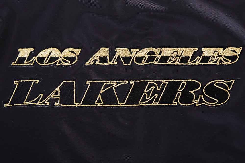 Lakers Womens Holiday Glam Satin Jacket - Image 5