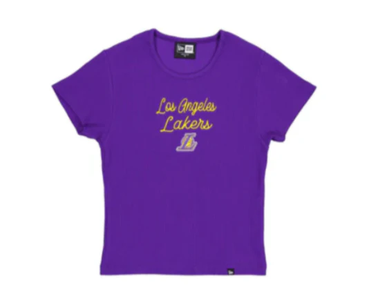 Lakers Women's Pinstripe SS Tee