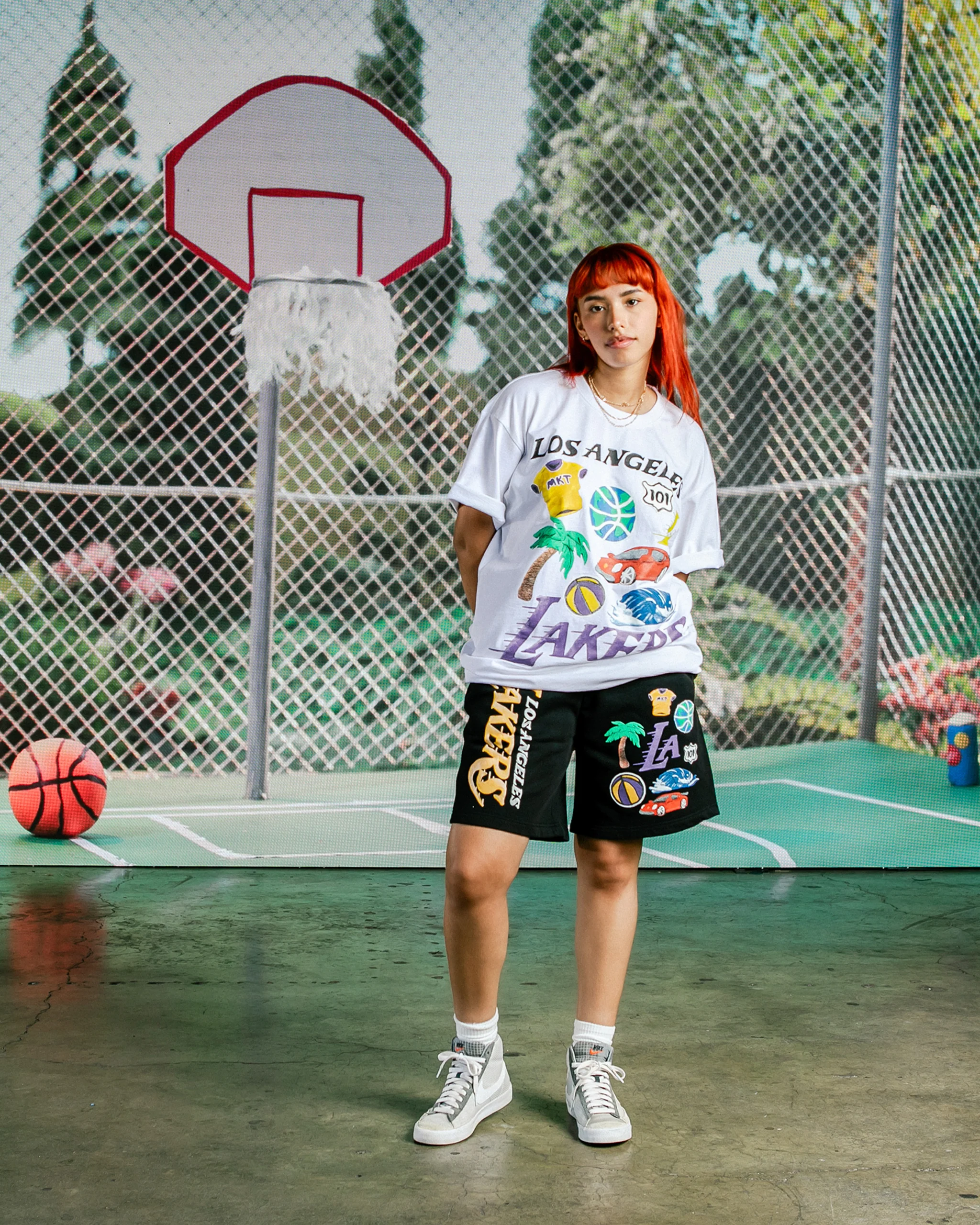 Lakers x Market Short Sleeve Tee - Image 2
