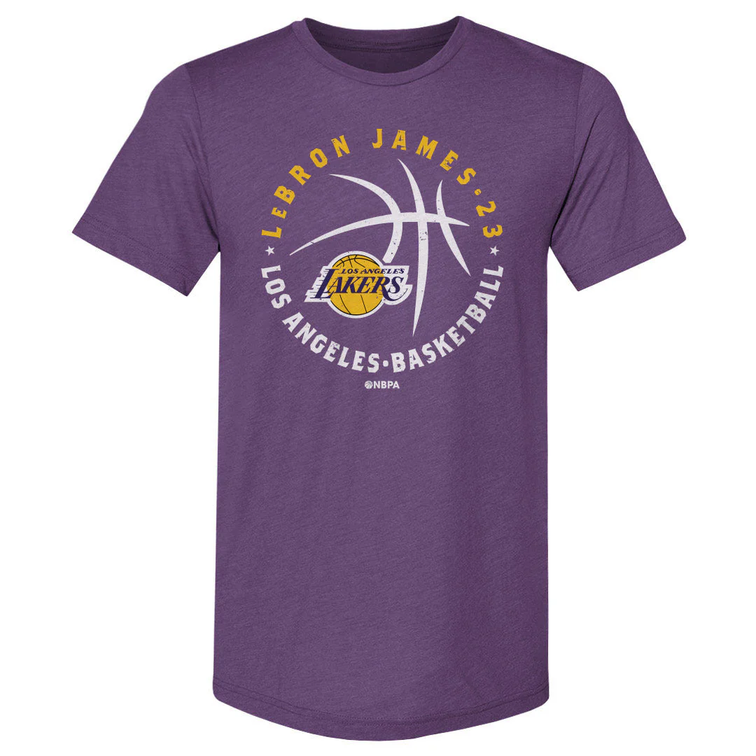 LeBron James Los Angeles Lakers Player Ball WHT - Image 3