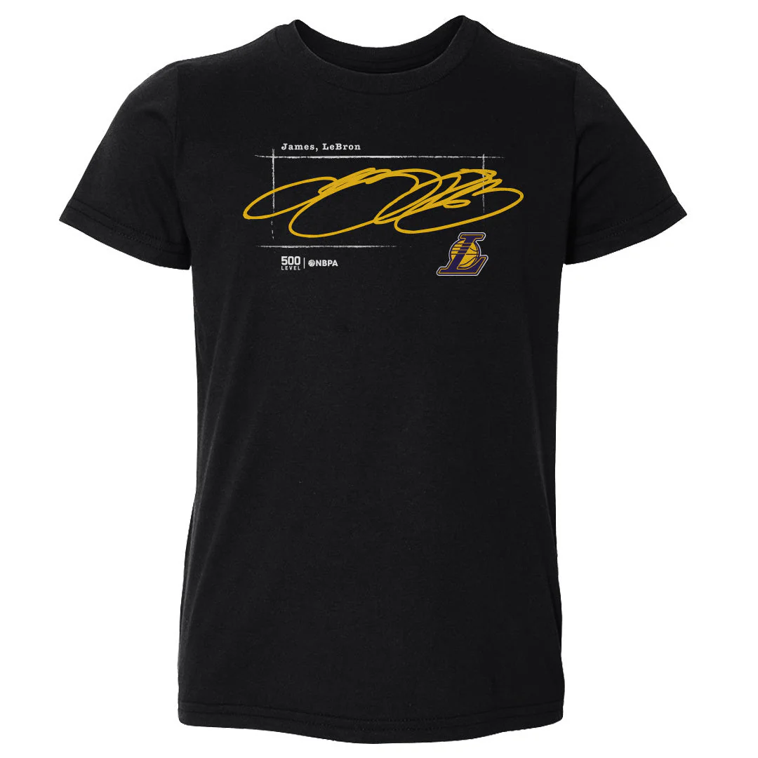 LeBron James Los Angeles Lakers Signature WHT - Image 2