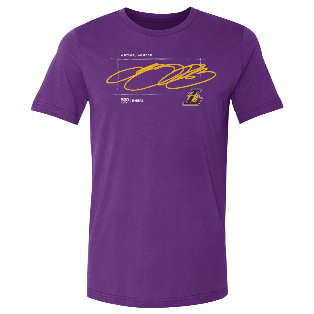 LeBron James Los Angeles Lakers Signature WHT
