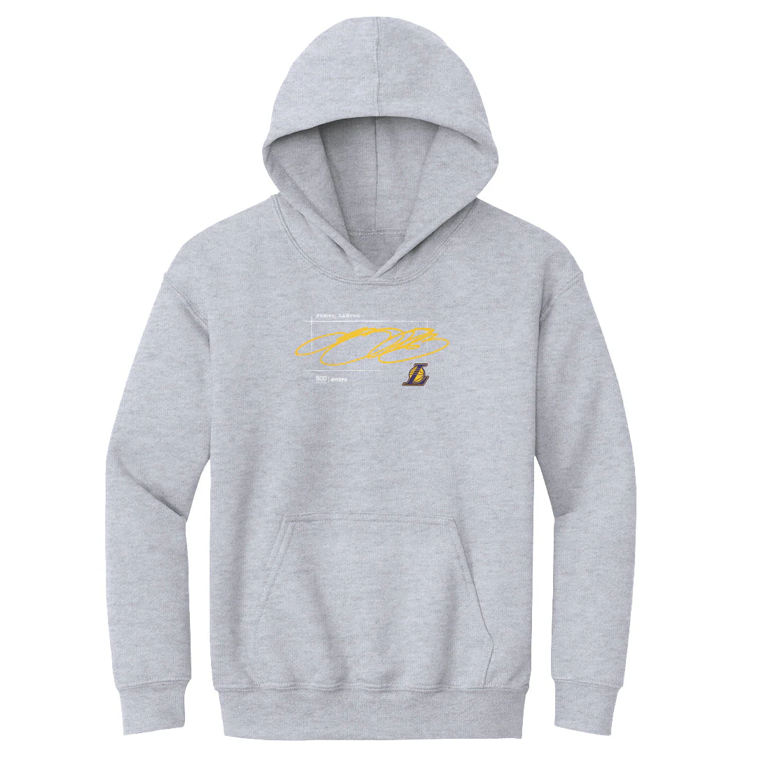 LeBron James Los Angeles Lakers Signature WHT