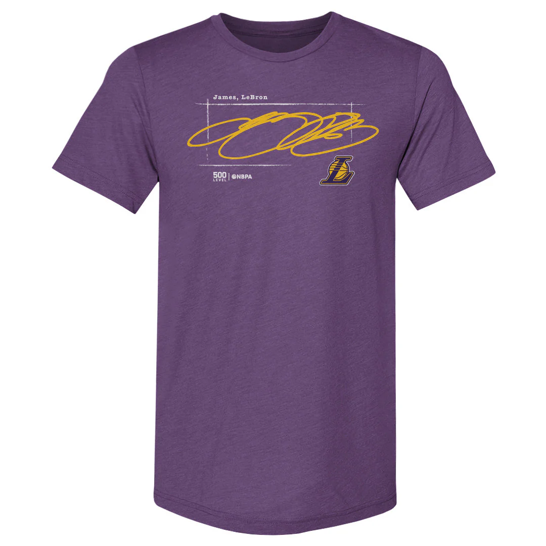 LeBron James Los Angeles Lakers Signature WHT
