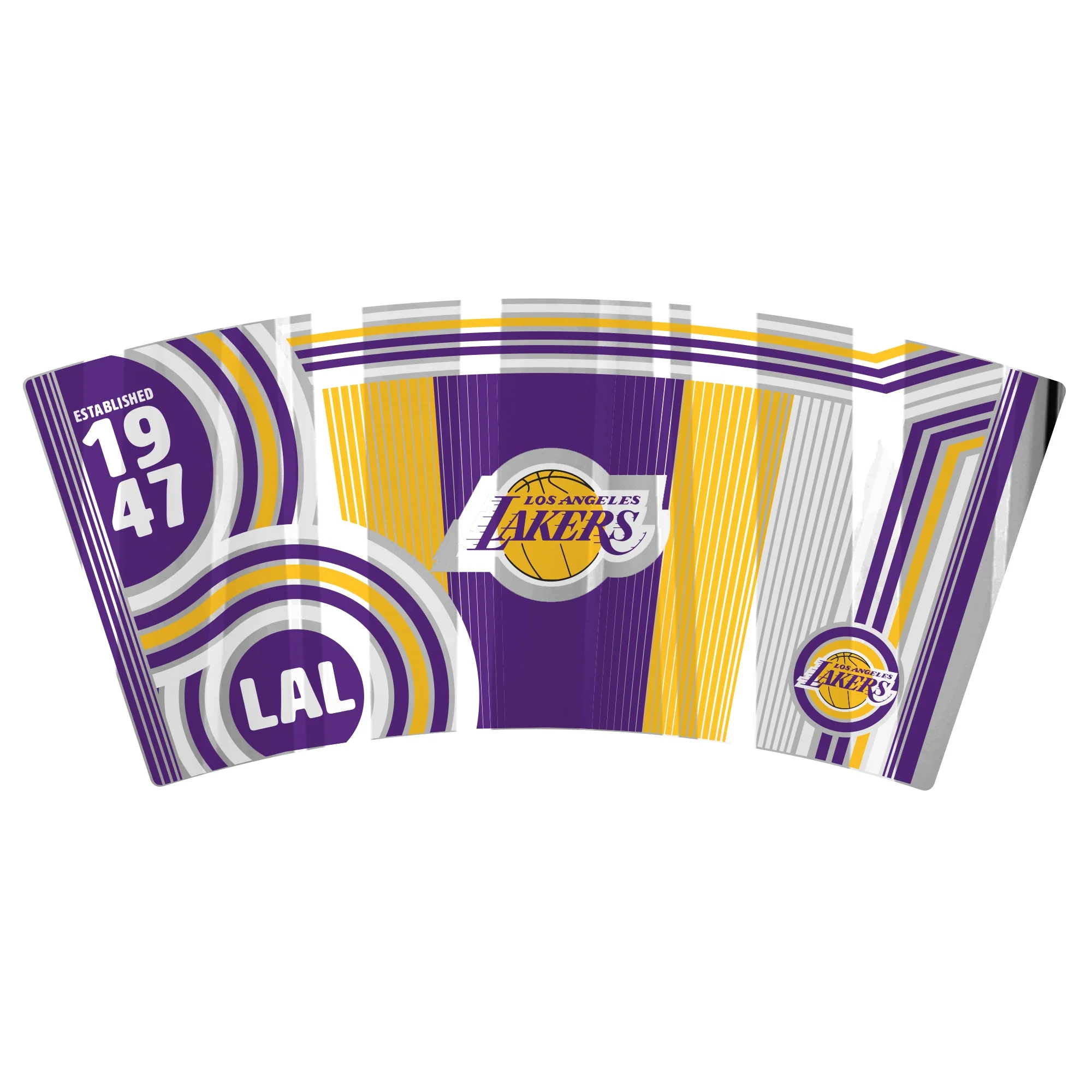 Los Angeles Lakers 16 oz. Pint Glass with Wraparound Graphics - Image 2