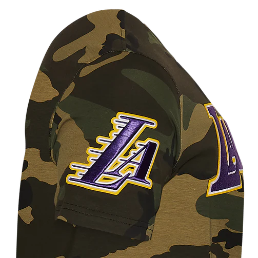 Los Angeles Lakers Logo Pro Team T-Shirt Camo - Image 2