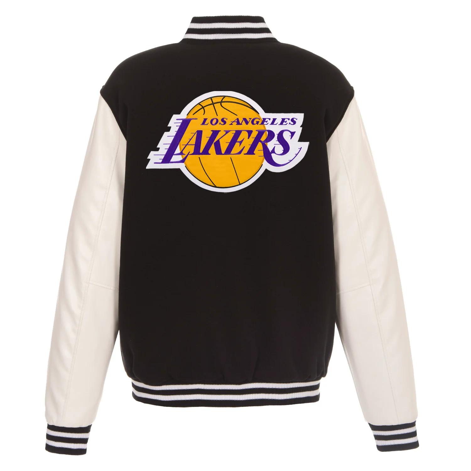 Los Angeles Lakers Reversible Fleece And PU Jacket - Image 2