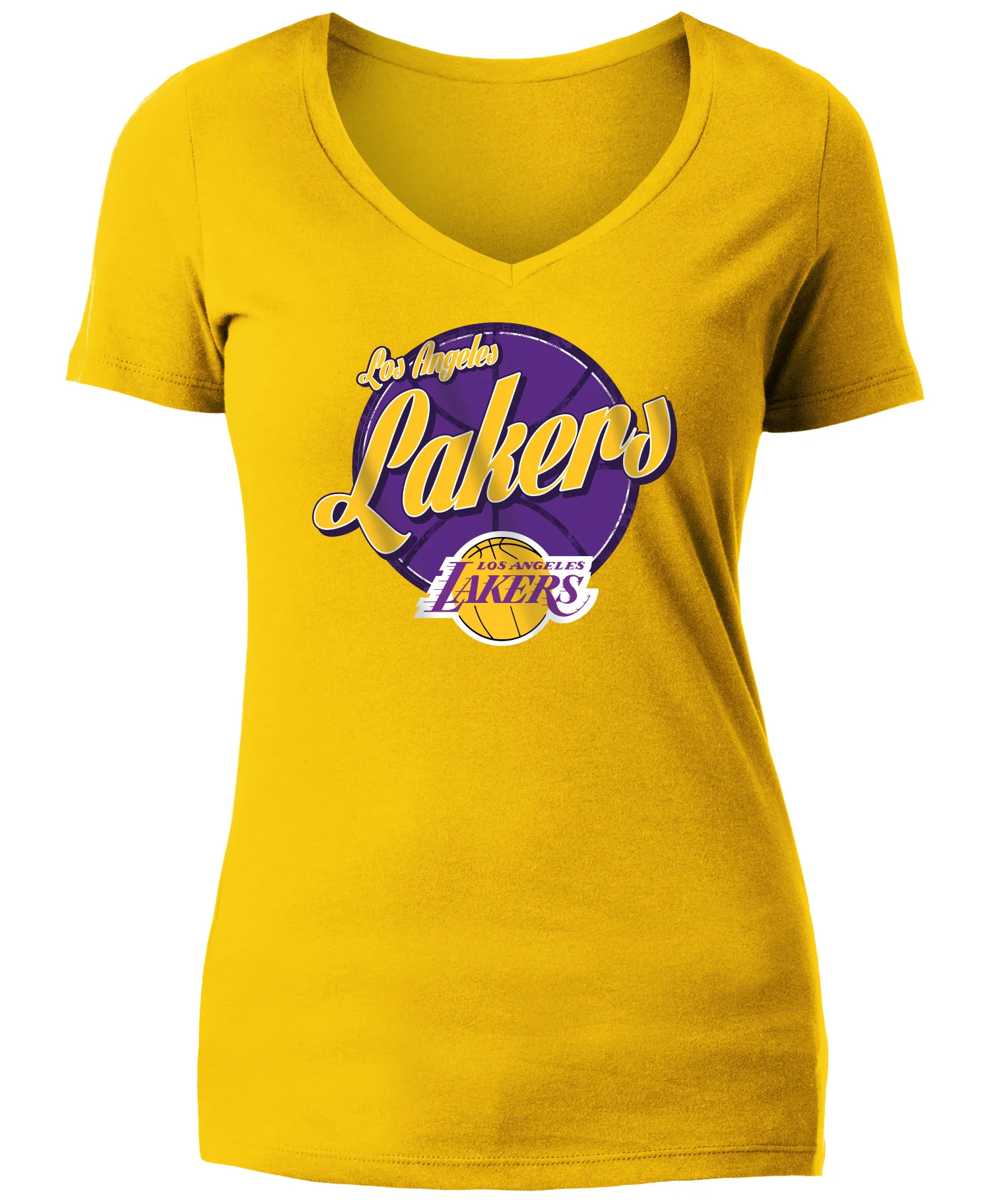 Los Angeles Lakers Women's LeBron James Script Player T-Shirt - Gold - Image 4