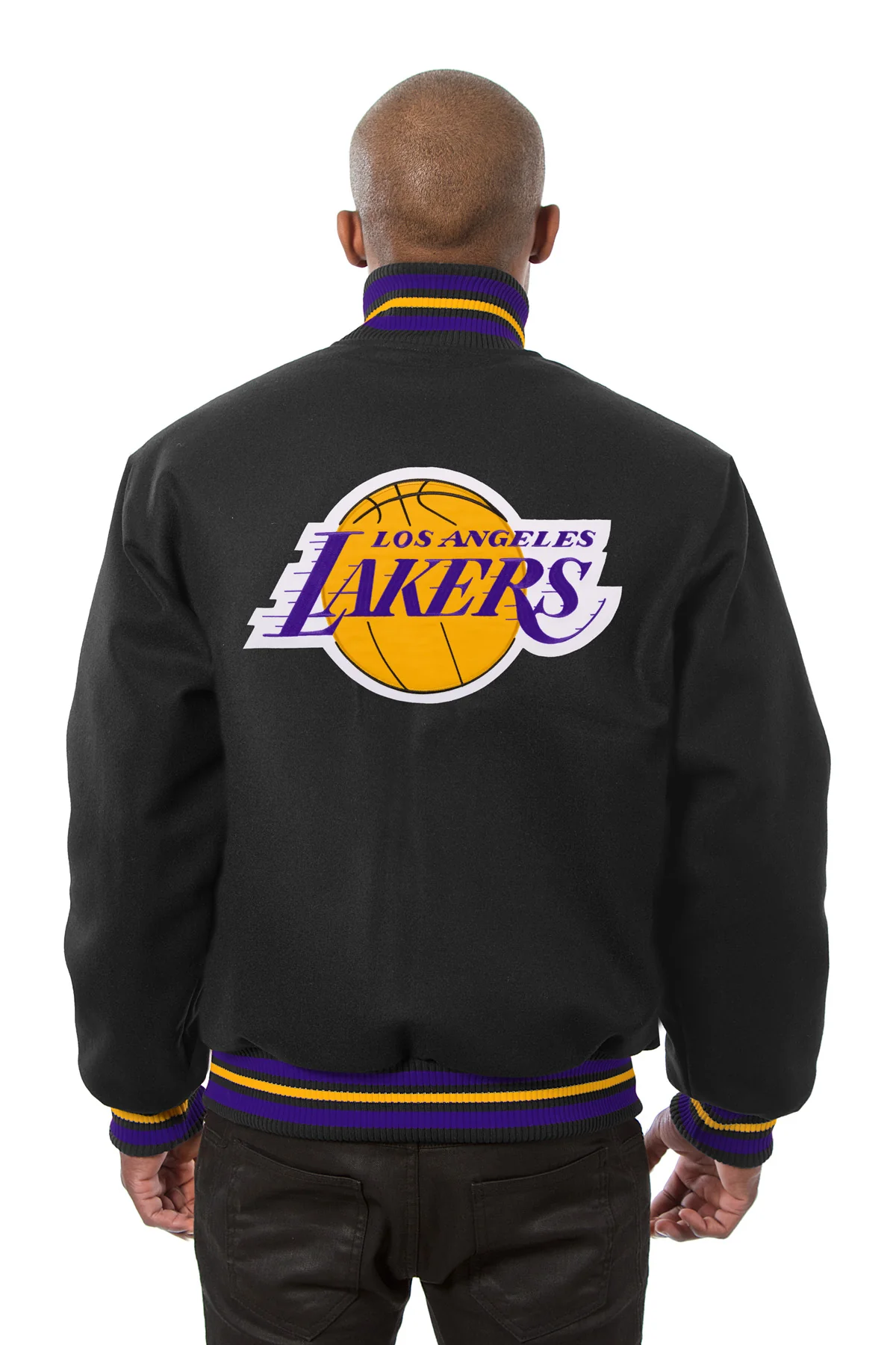 Los Angeles Lakers Wool Jacket With Embroidered Patch - Image 2