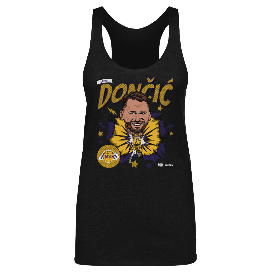 Luka Doncic Los Angeles Lakers Caricature WHT