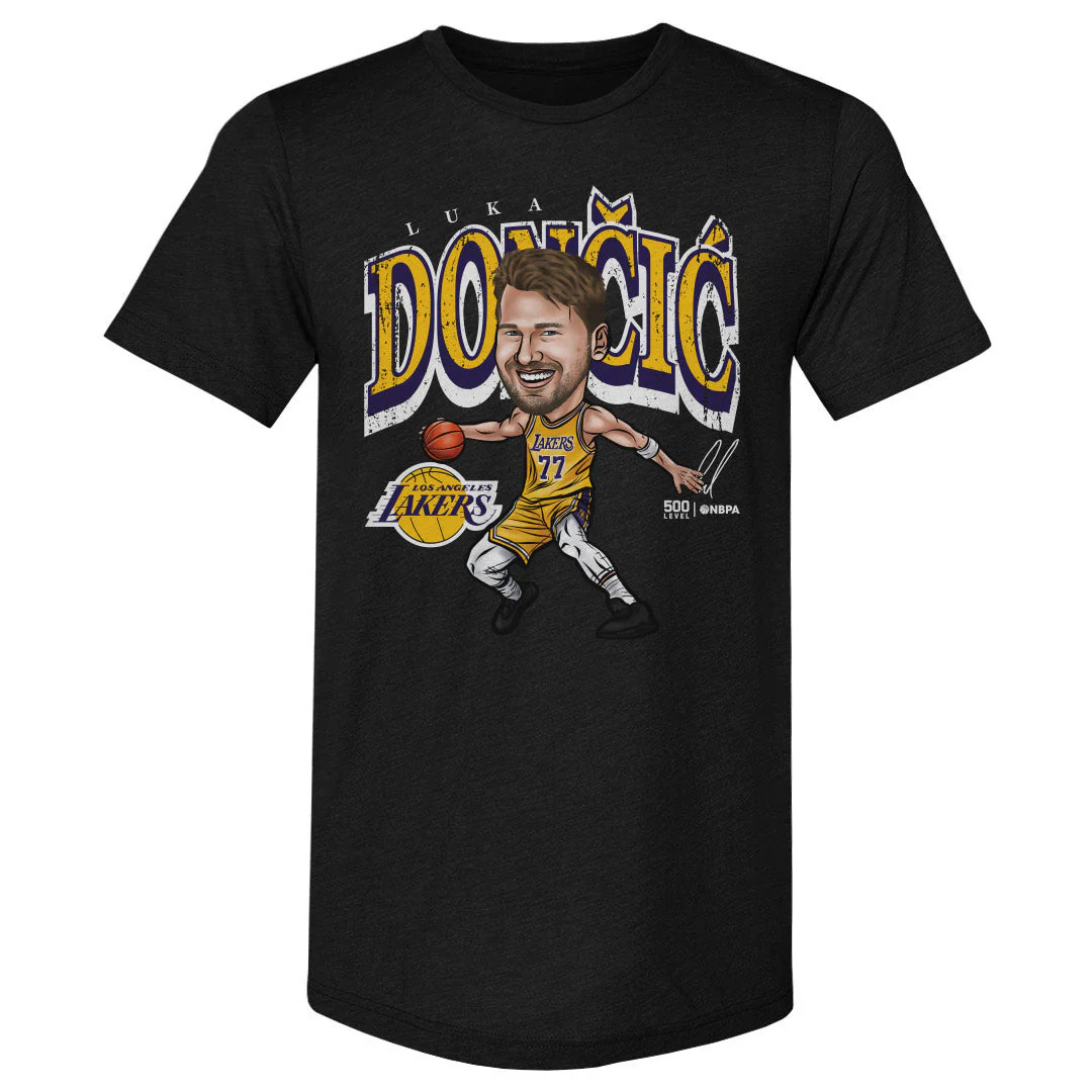 Luka Doncic Los Angeles Lakers Cartoon WHT - Image 3