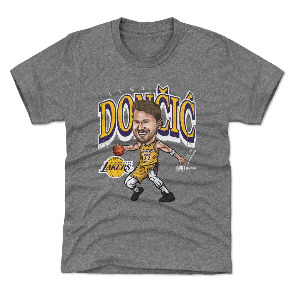 Luka Doncic Los Angeles Lakers Cartoon WHT - Image 3