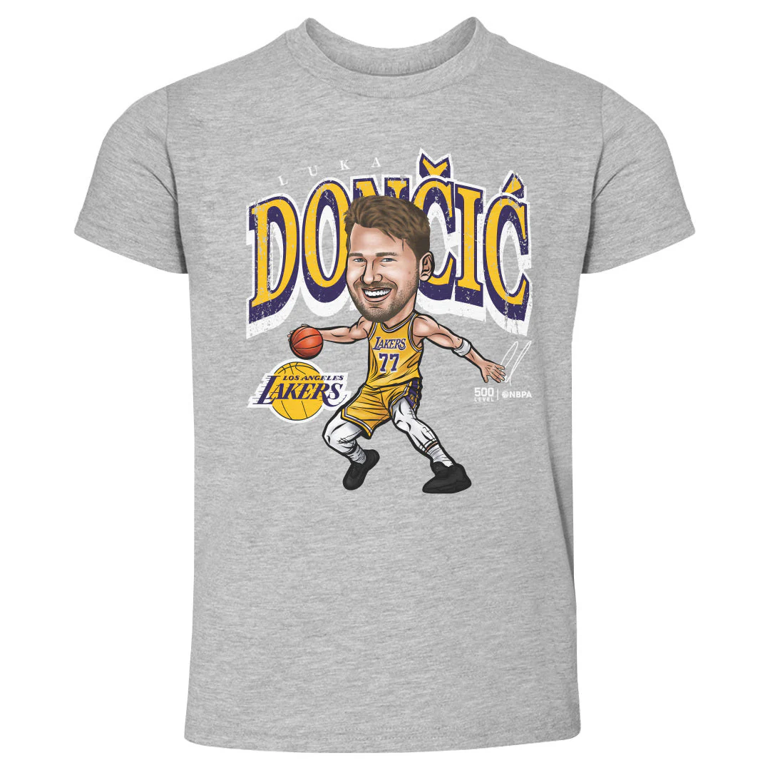 Luka Doncic Los Angeles Lakers Cartoon WHT - Image 2
