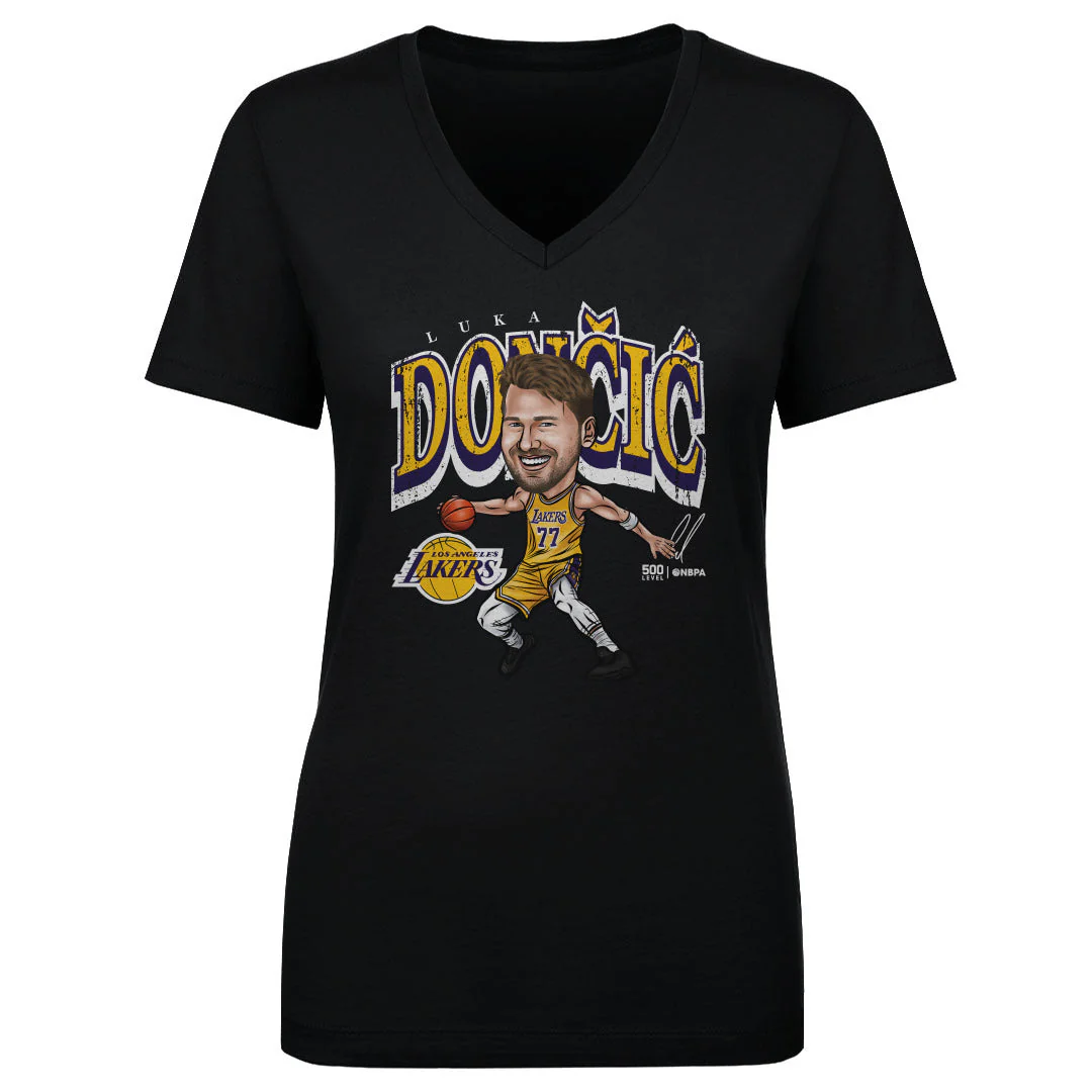 Luka Doncic Los Angeles Lakers Cartoon WHT - Image 3