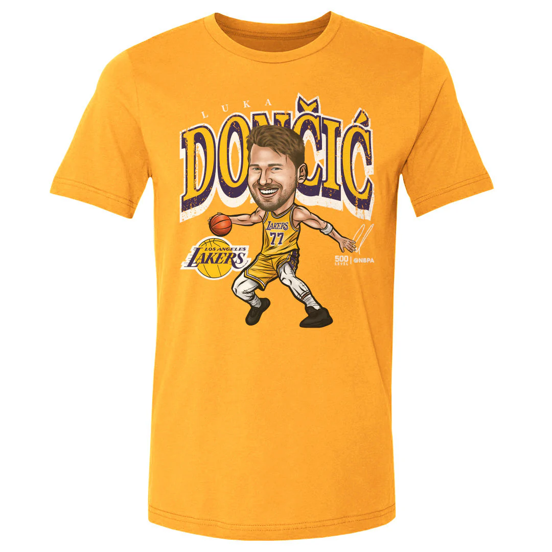 Luka Doncic Los Angeles Lakers Cartoon WHT - Image 3