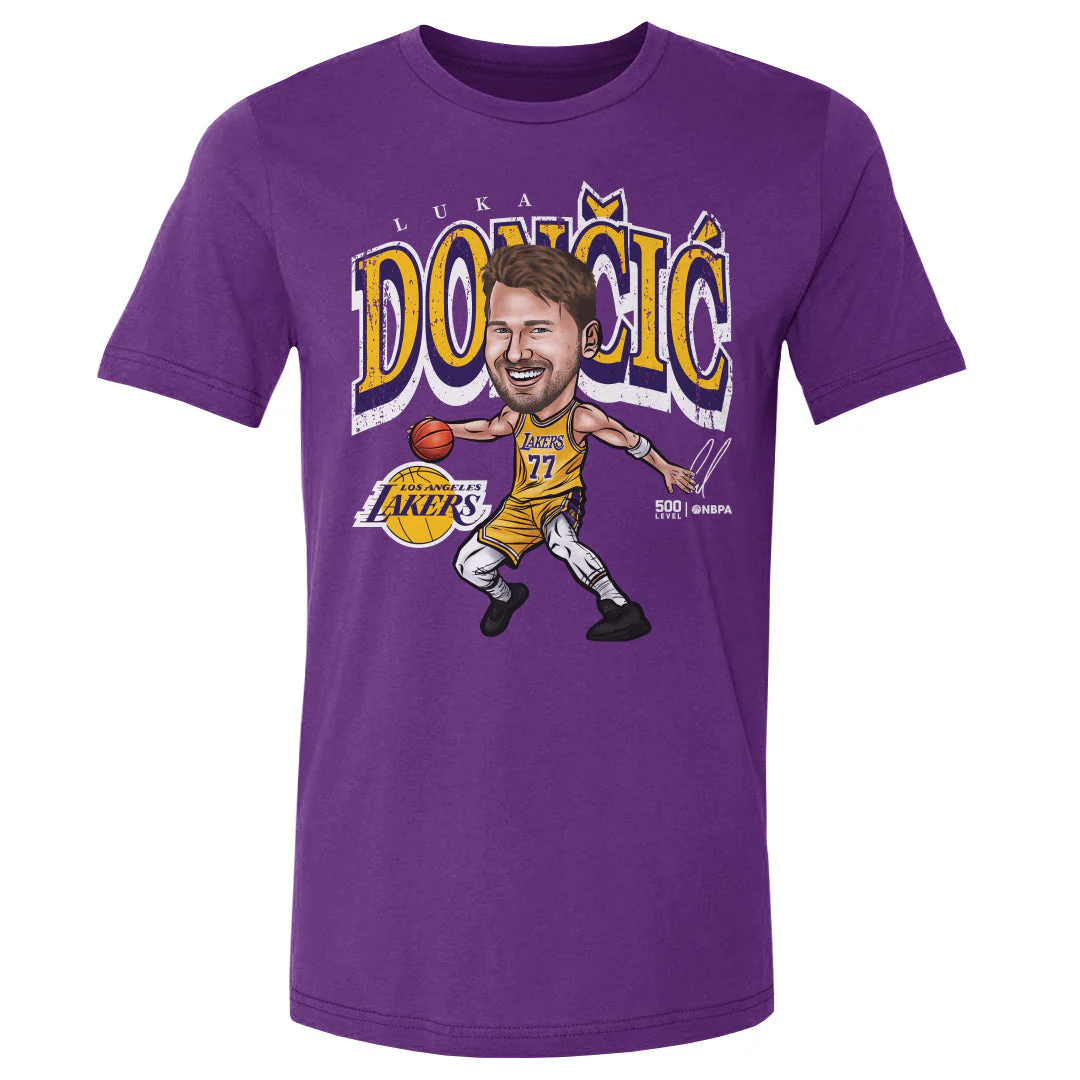 Luka Doncic Los Angeles Lakers Cartoon WHT - Image 4